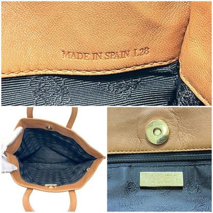 Loewe Tote Brown Square Nappa Leather — view 3