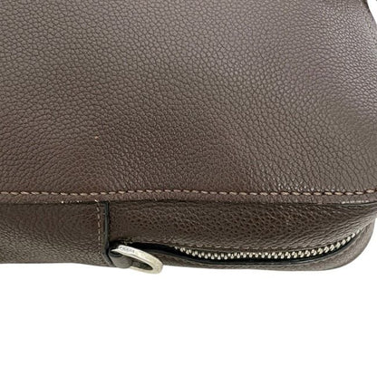 Prada Business Document Brown Briefcase Leather — view 7