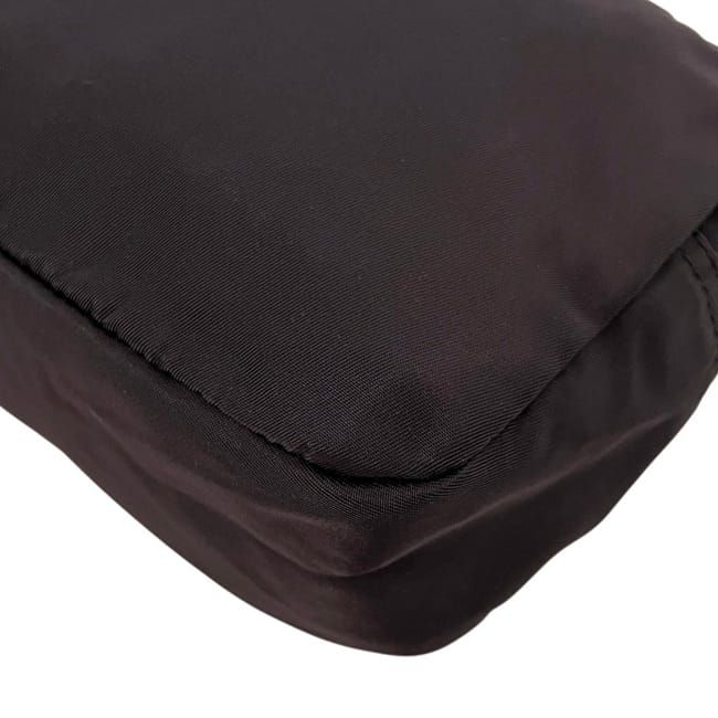 Prada Pouch Dark Brown Tessuto Case — view 8