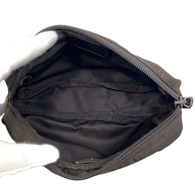 Prada Pouch Dark Brown Tessuto Case — view 3