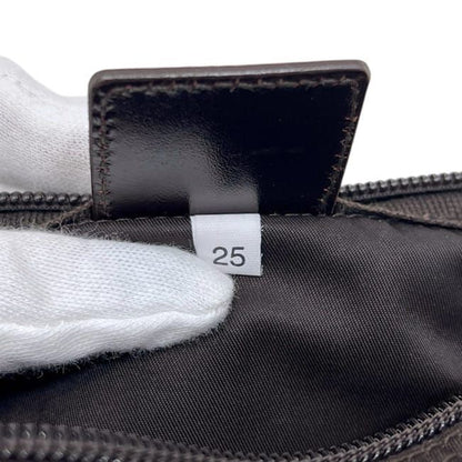 Prada Pouch Dark Brown Tessuto Case — view 6