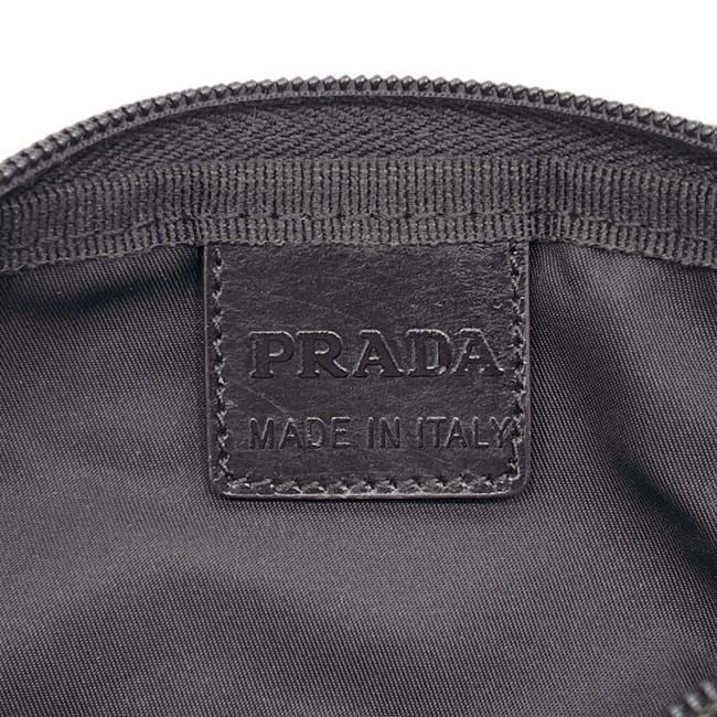 Prada Pouch Dark Brown Tessuto Case — view 5