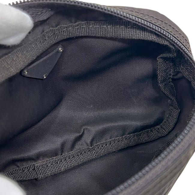 Prada Pouch Dark Brown Tessuto Case — view 4