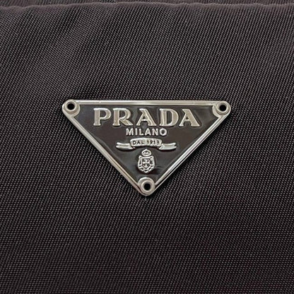 Prada Pouch Dark Brown Tessuto Case — view 7