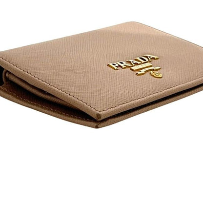 Prada Bifold Wallet Beige Cipria — view 7