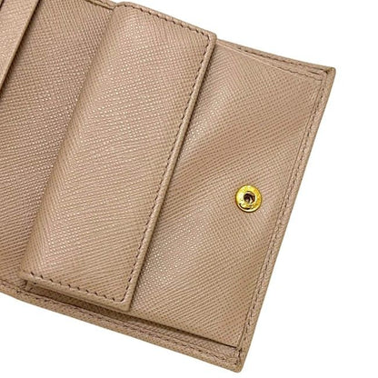 Prada Bifold Wallet Beige Cipria — view 5