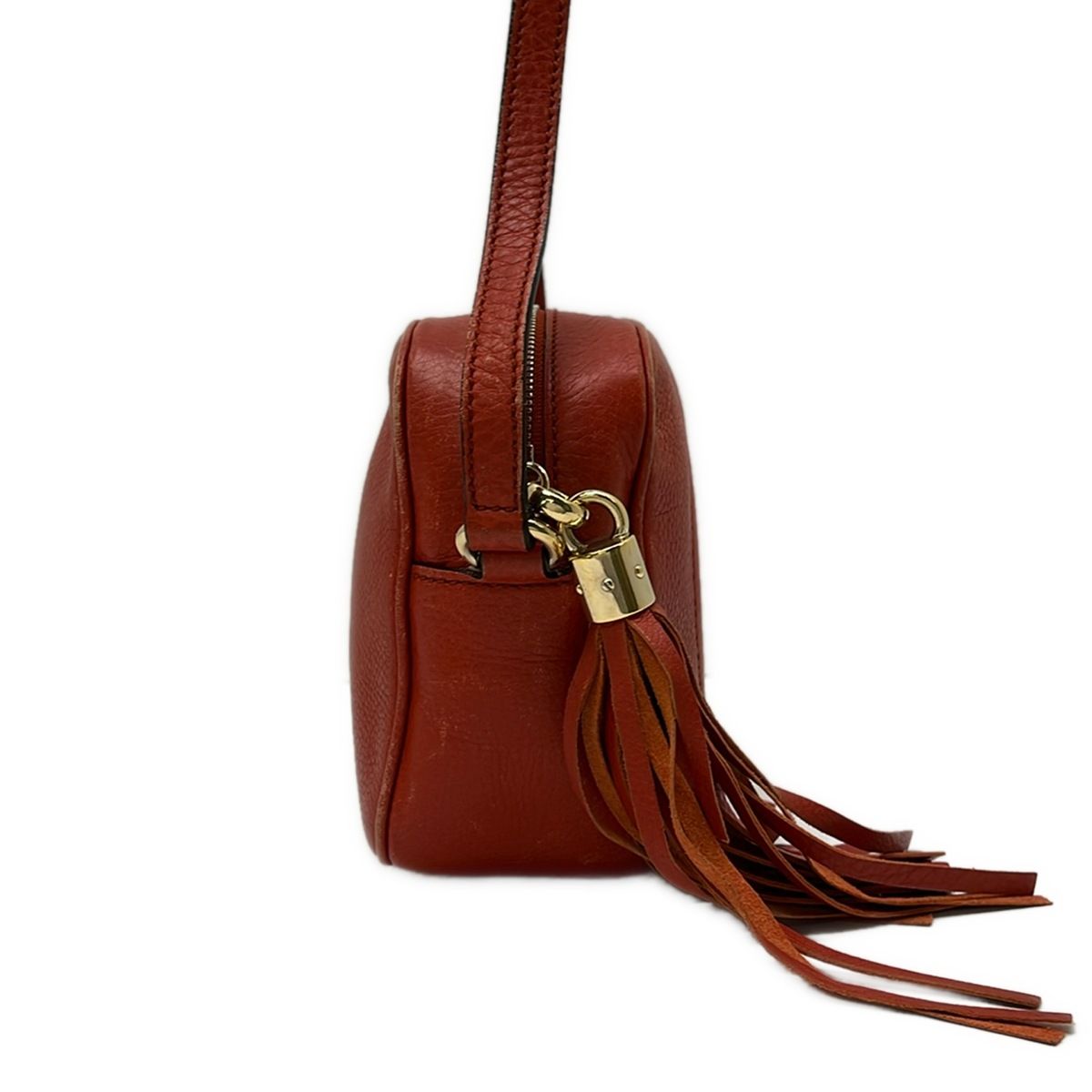 Gucci Shoulder Bag Soho Orange Tassel Leather — view 4