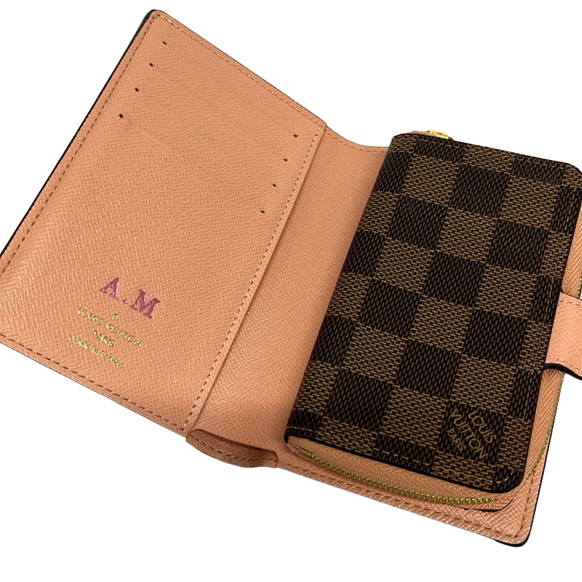 Louis Vuitton Bifold Wallet Damier Portefeuille Juliette Cles Mu Initial — view 3