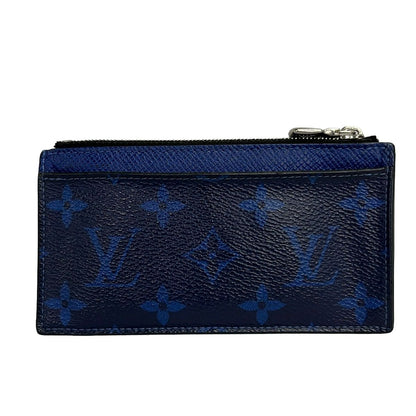 Louis Vuitton Coin Case Taigarama Card Folder Cobalt Leather Cowhide — view 2