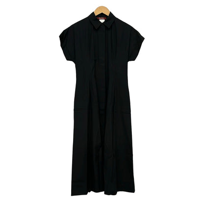 Max Mara Studio Dress 38 M Black Short Sleeve Long Shirt