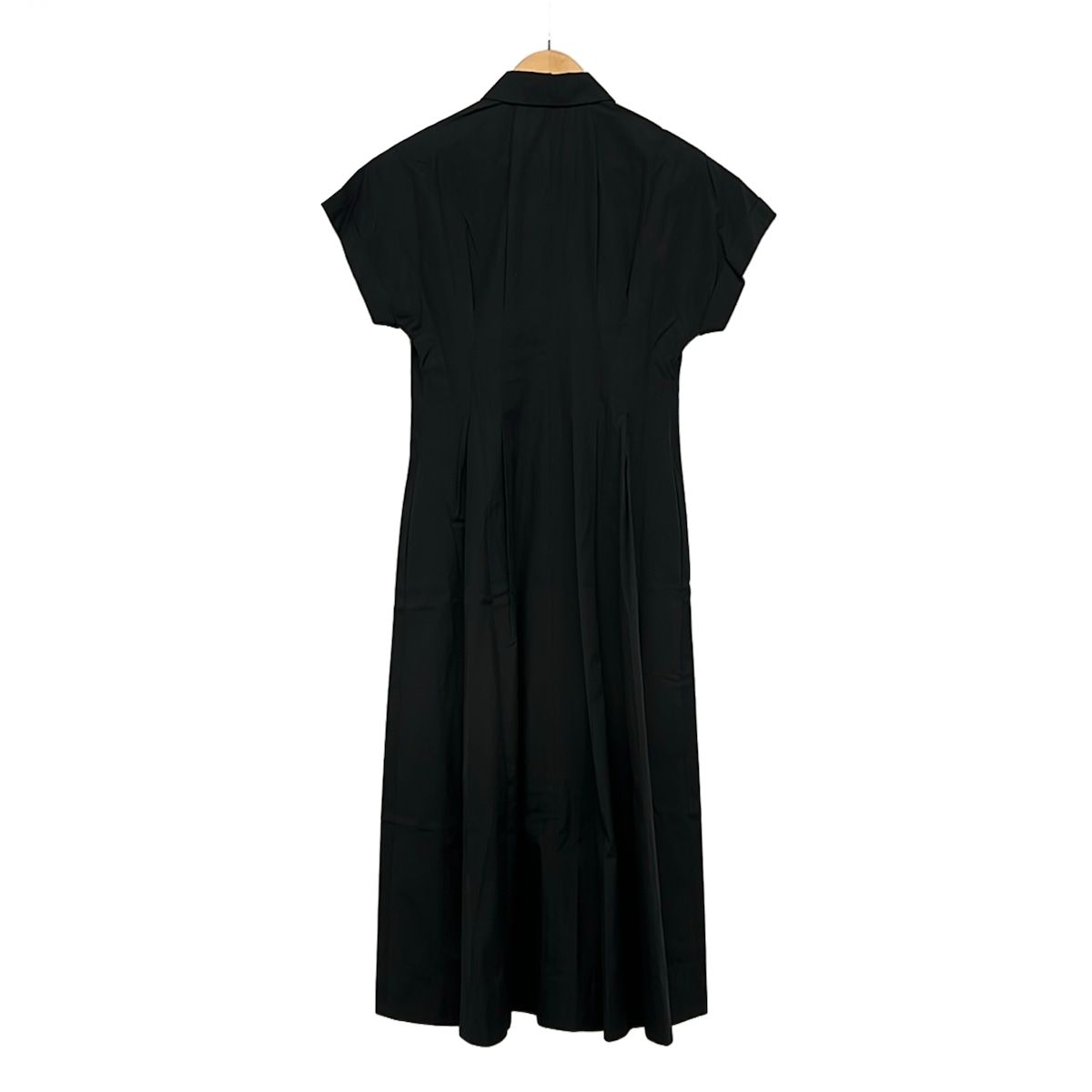 Max Mara Studio Dress 38 M Black Short Sleeve Long Shirt — view 2