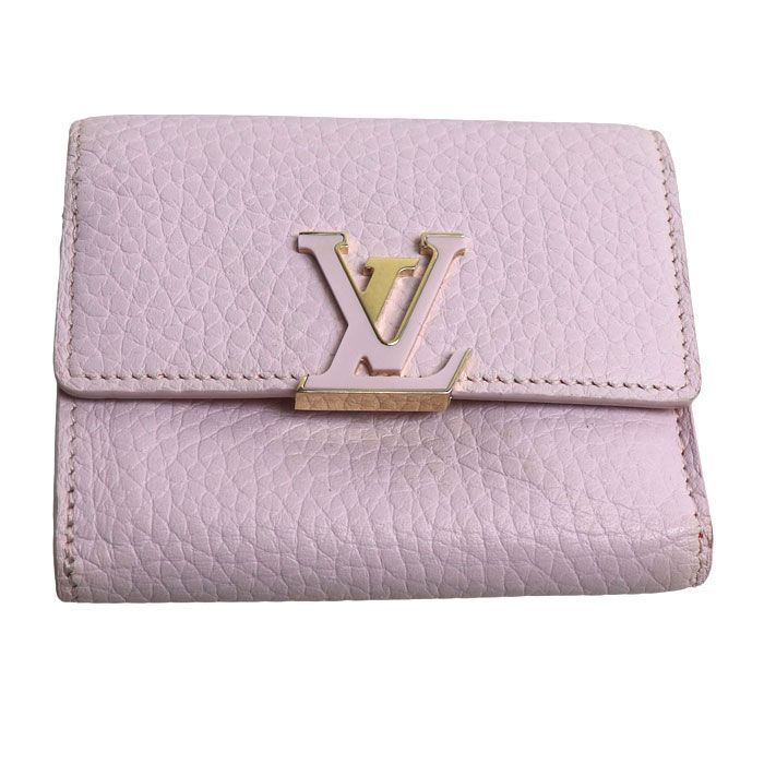 Louis Vuitton Portefeuille Capucines XS Trifold Wallet Pink