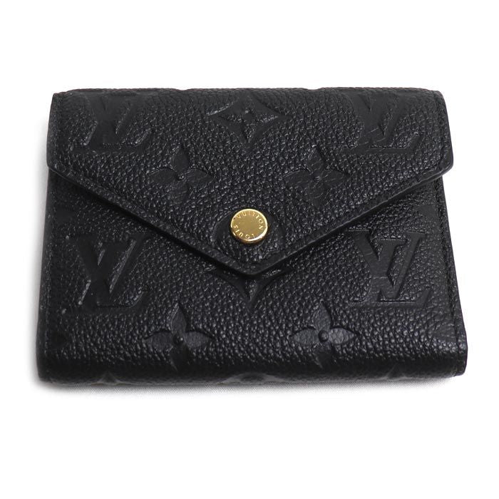 Louis Vuitton Portefeuille Victorine Trifold Wallet Monogram Empreinte Black