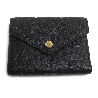 Louis Vuitton Portefeuille Victorine Trifold Wallet Monogram Empreinte Black