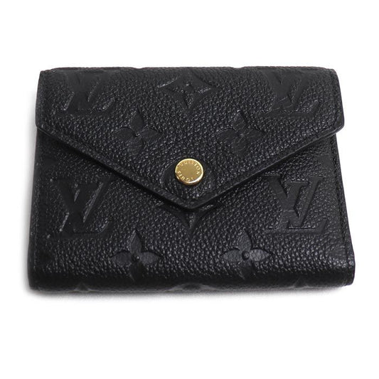 Louis Vuitton Portefeuille Victorine Trifold Wallet Monogram Empreinte Black