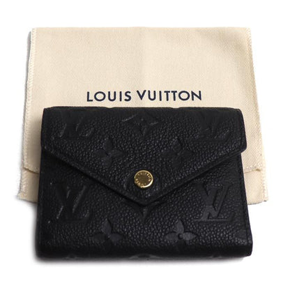 Louis Vuitton Portefeuille Victorine Trifold Wallet Monogram Empreinte Black — view 8