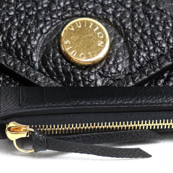 Louis Vuitton Portefeuille Victorine Trifold Wallet Monogram Empreinte Black — view 6