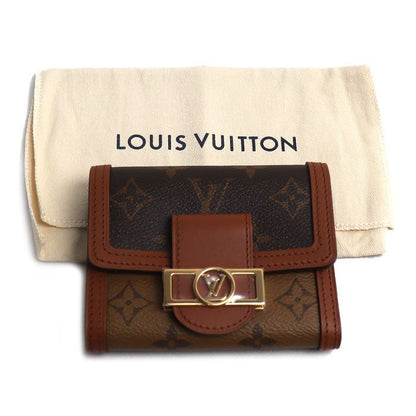 Louis Vuitton Portefeuille Dauphine Compact Trifold Wallet Monogram Reverse — view 7