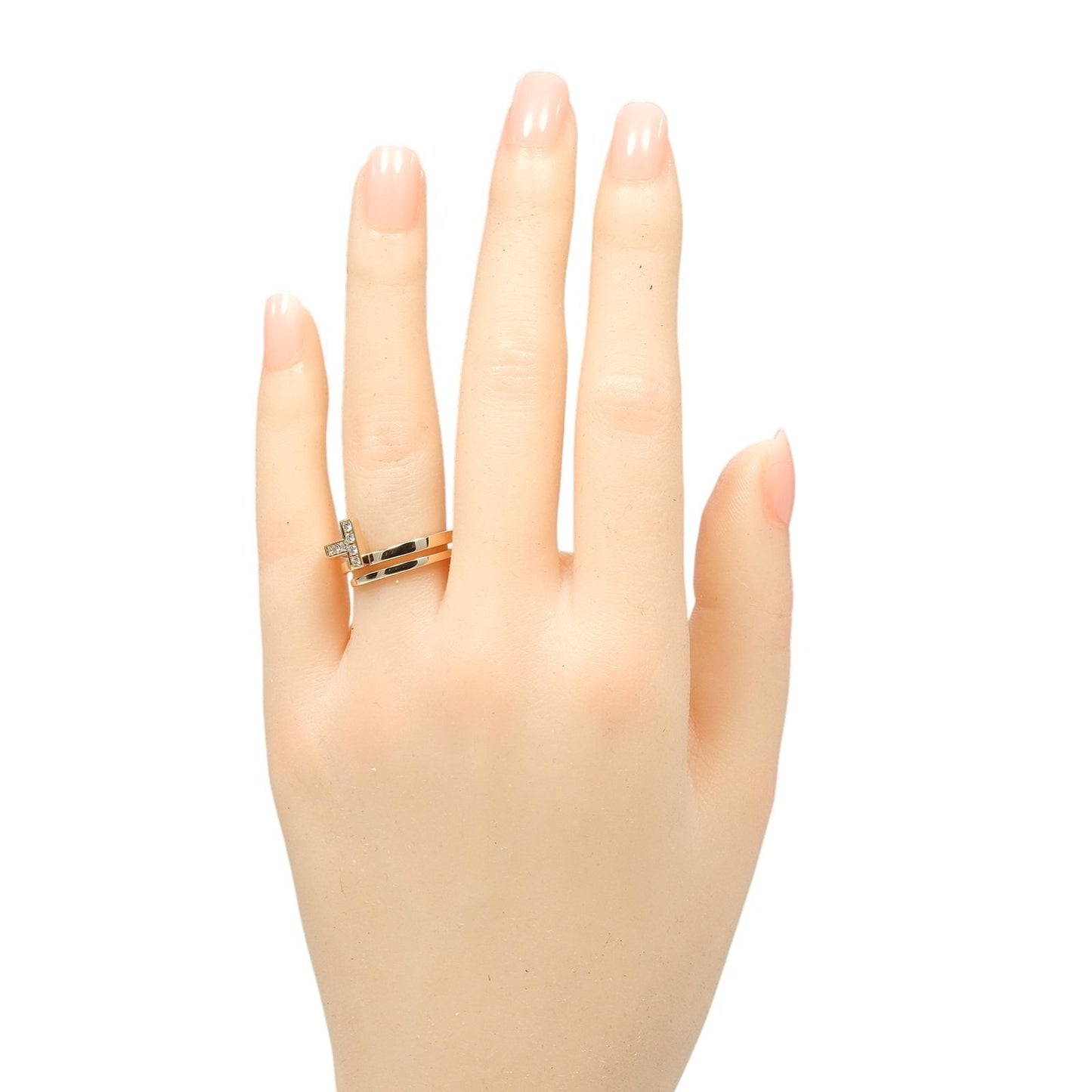 Tiffany & Co T Square Wrap Gold Diamond Ring