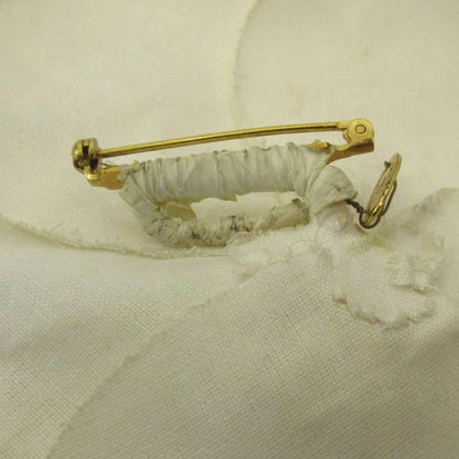 Chanel Camellia Flower Corsage Brooch White — view 4
