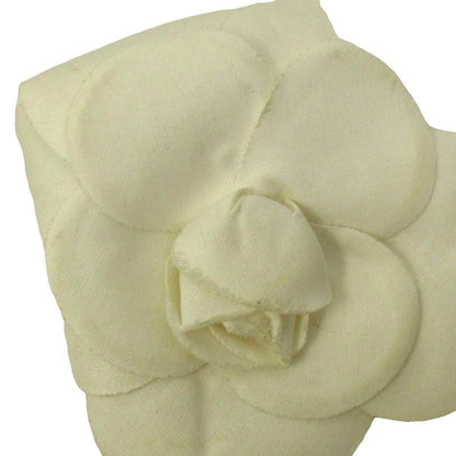 Chanel Camellia Flower Corsage Brooch White — view 7