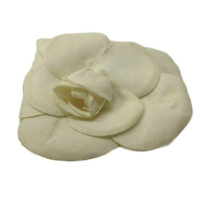 Chanel Camellia Flower Corsage Brooch White — view 2