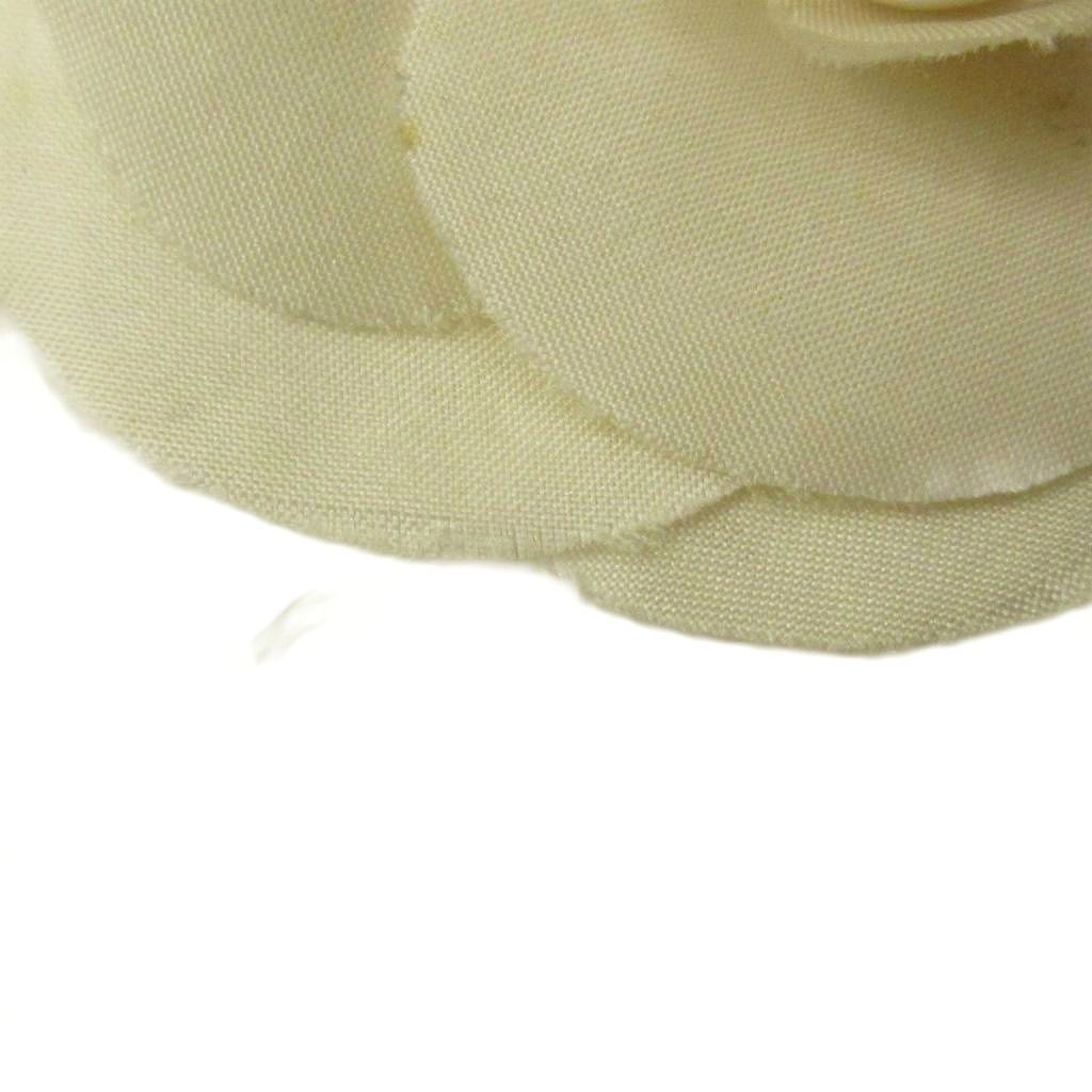 Chanel Mini Camellia Flower Corsage Brooch White — view 6