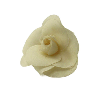 Chanel Mini Camellia Flower Corsage Brooch White — view 2