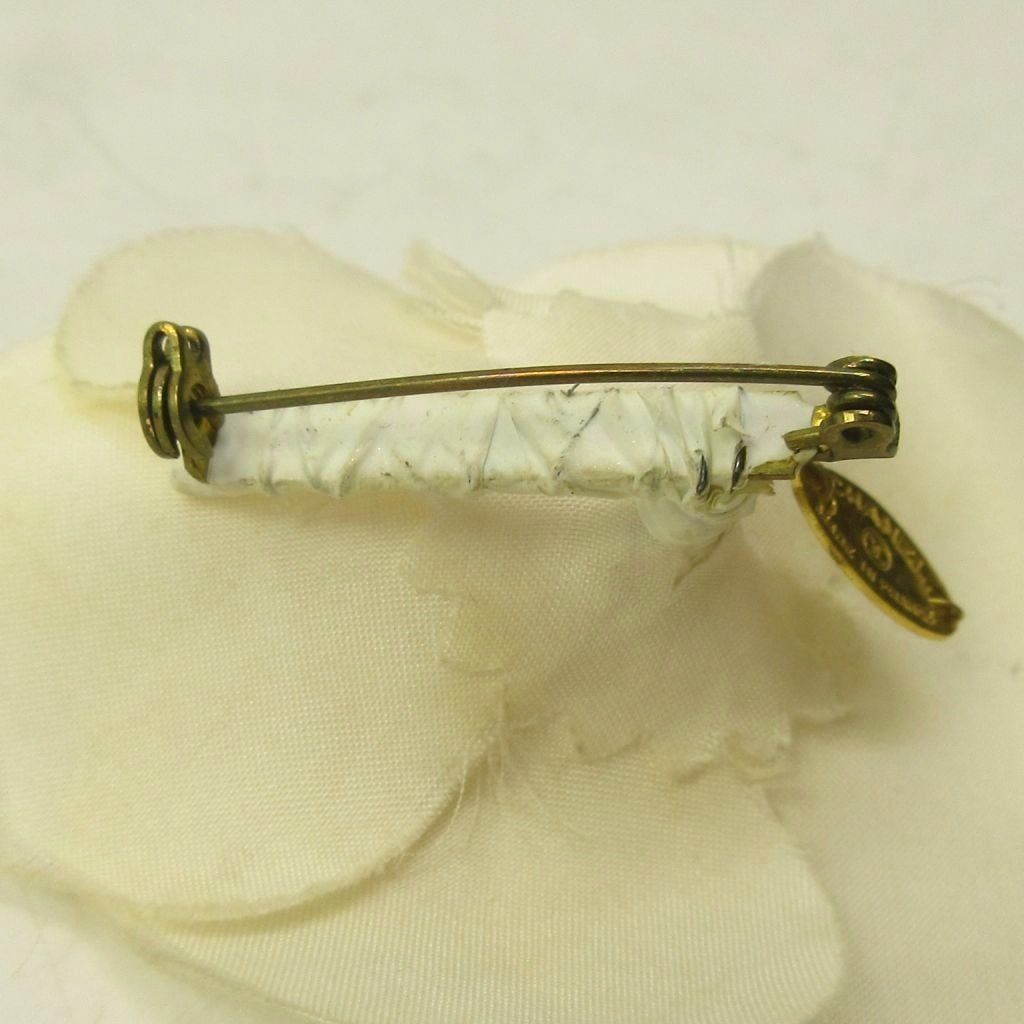 Chanel Mini Camellia Flower Corsage Brooch White — view 4