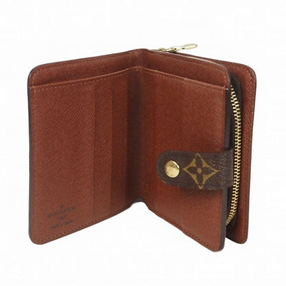 Louis Vuitton Monogram Compact Zip Bifold Wallet Brown — view 3
