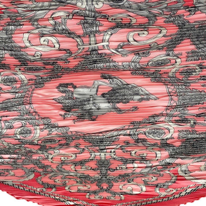 Hermes Silk Scarf Carre 90 Pleated Tui Roulis Pink — view 7