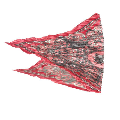 Hermes Silk Scarf Carre 90 Pleated Tui Roulis Pink — view 3