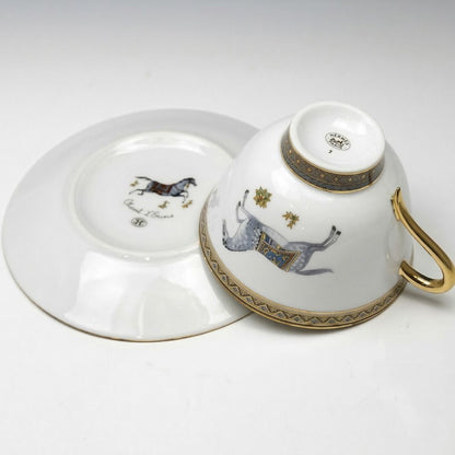 Hermes Cheval D'orient Tea Cup & Saucer Pair Luxury Western Tableware Tea C S — view 2