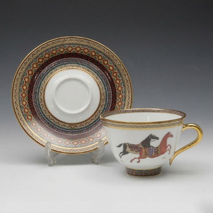 Hermes Cheval D'orient Tea Cup & Saucer Pair Luxury Western Tableware Tea C S