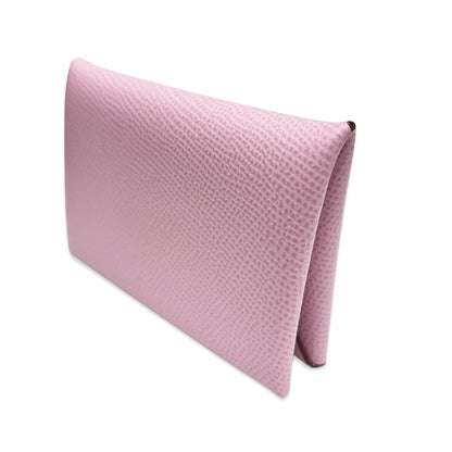 Hermes Card Case Business Holder Pink Garvi Dio — view 5