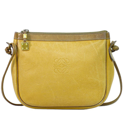 Loewe Anagram Shoulder Bag Pochette Leather Brown