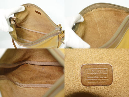 Loewe Anagram Shoulder Bag Pochette Leather Brown — view 9
