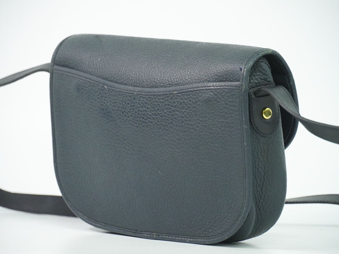 Dior Leather Shoulder Bag Pochette Navy — view 2