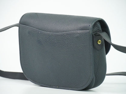 Dior Leather Shoulder Bag Pochette Navy — view 2