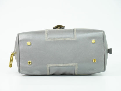 Loewe Amazona 28 Anagram Mini Boston Bag Leather Gray — view 3