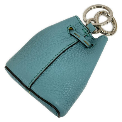 Fendi Key Holder Nanomontresor Charm Blue Green Bag Motif Leather — view 2