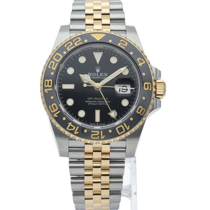 Rolex GMT Master 2 Watch Box 18k Yellow Gold SS Black Finish — view 2