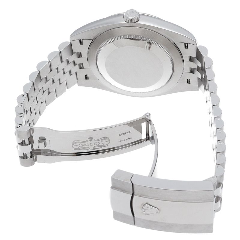 Rolex Datejust 41 Watch Jubilee Diamond Calf-t Box 18k White Gold SS — view 5