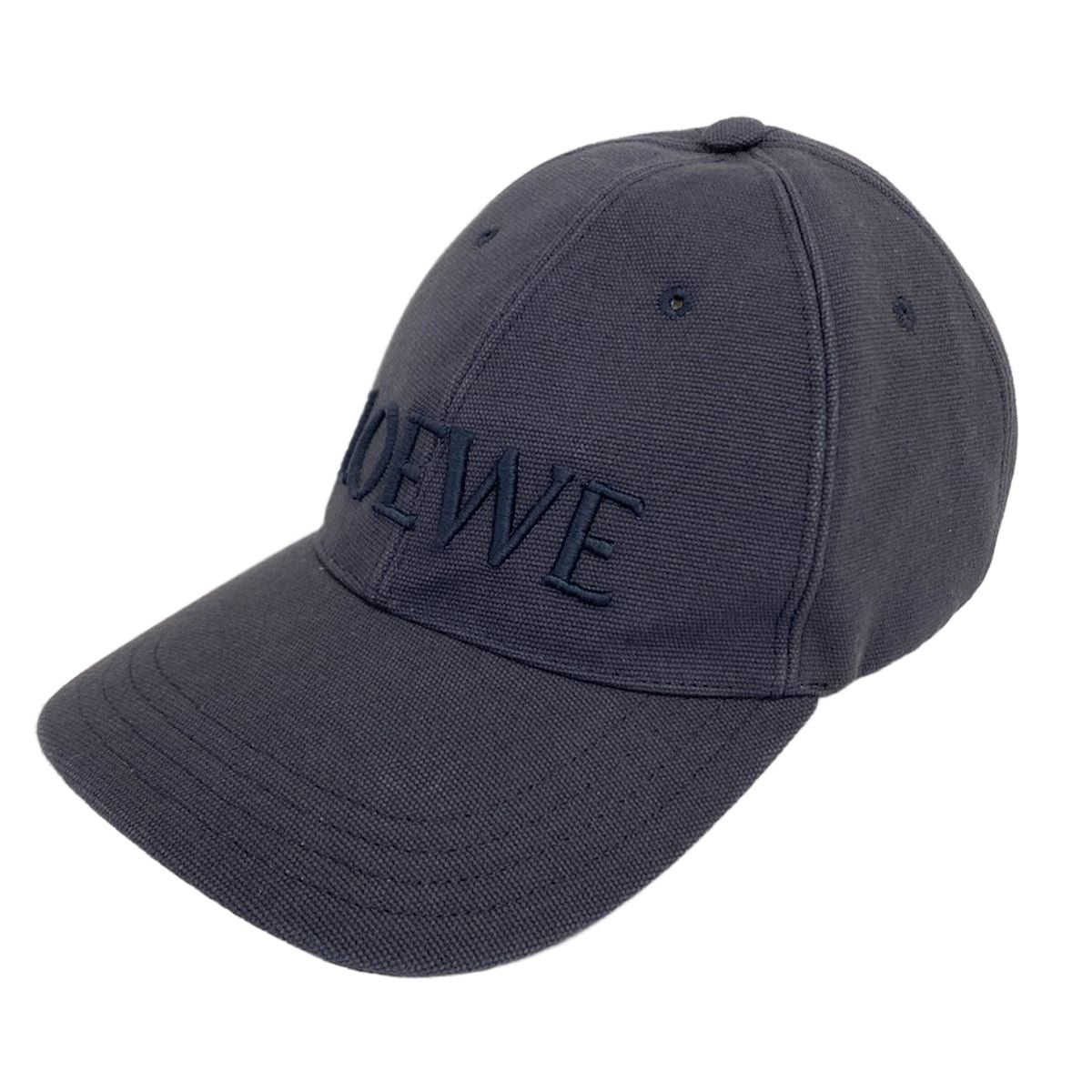 Loewe Cap S Navy Cotton Hat