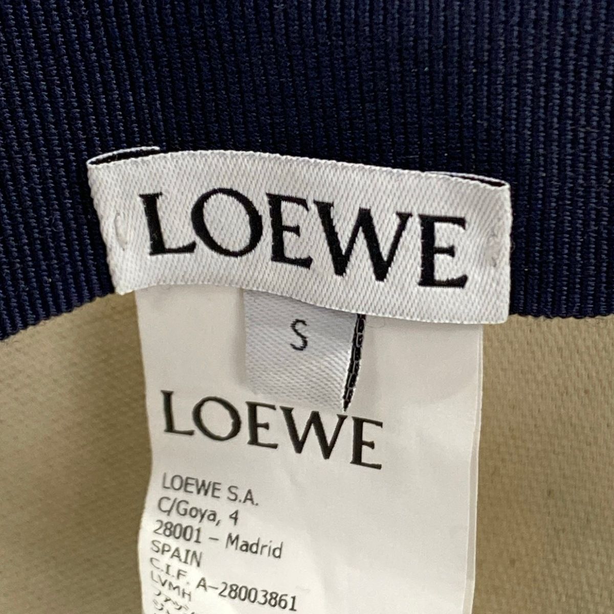 Loewe Cap S Navy Cotton Hat — view 5