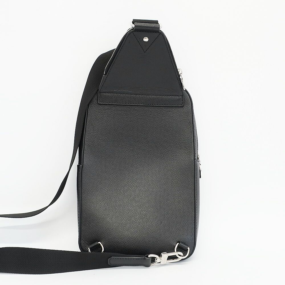 Louis Vuitton Ten Avenue Sling Bag Taiga Leather Black Silver — view 2