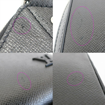 Louis Vuitton Ten Avenue Sling Bag Taiga Leather Black Silver — view 9