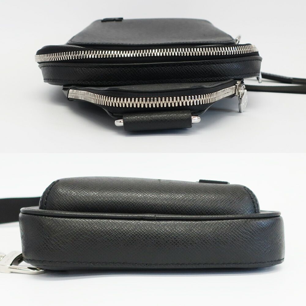 Louis Vuitton Ten Avenue Sling Bag Taiga Leather Black Silver — view 3