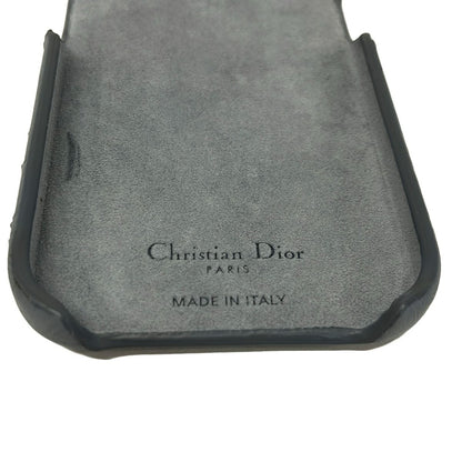 Dior Mobile Phone Case Lady Blue Gray Leather — view 4