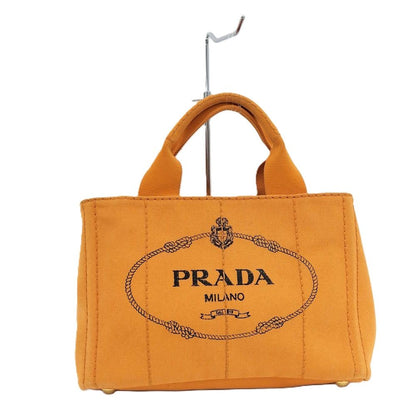 Prada Canapa Handbag Canvas Orange